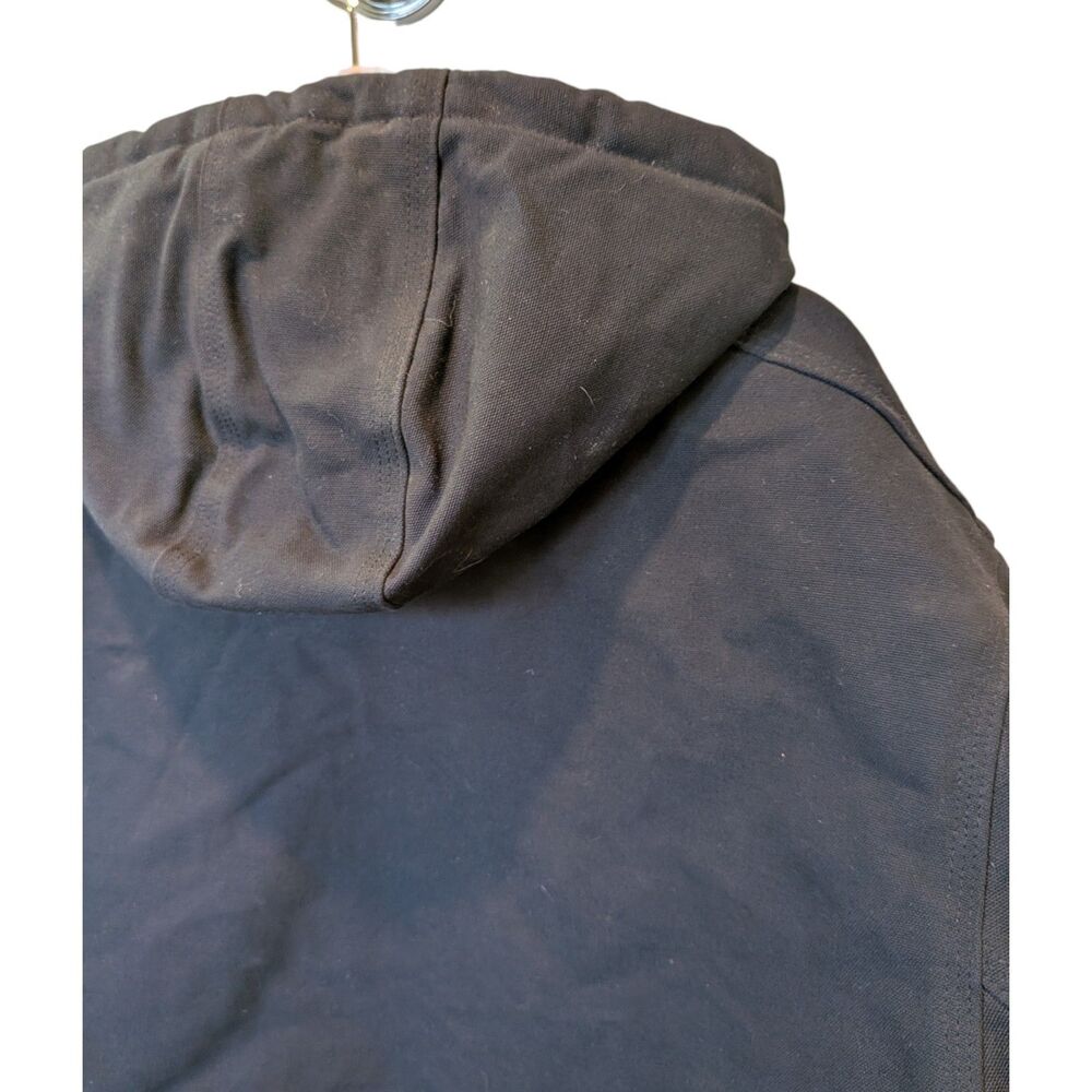 Carhartt OJ0140 Active Jacket Men's XL Tall Black Hooded Quilted Canvas USA Made - Picture 4 of 15